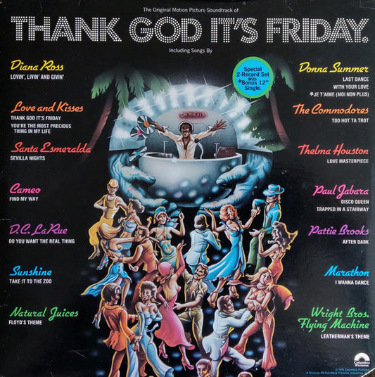 Various : Thank God It's Friday (The Original Motion Picture Soundtrack) (2xLP, Album, Comp, Als + 12", S/Sided)