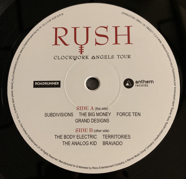 Rush : Clockwork Angels Tour (Box, Album + LP + LP + LP + LP + LP, S/Sided, Etch)