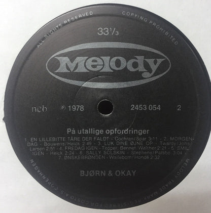 Bjørn & Okay : På Utallige Opfordringer (LP, Album)