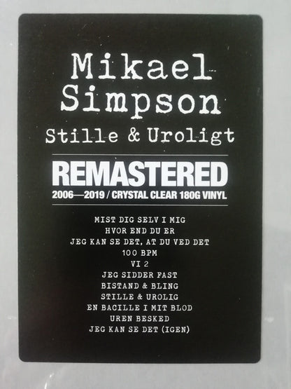 Mikael Simpson : Stille & Uroligt (LP, Album, RE, RM, Cle)