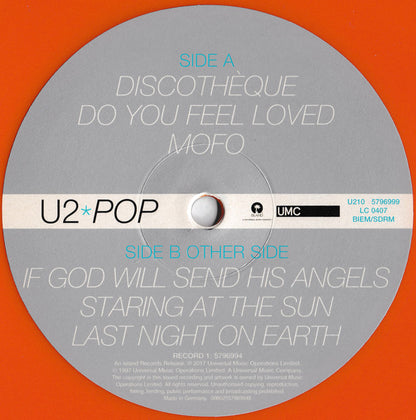 U2 : Pop (2xLP, Album, Ltd, RE, RM, Ora)