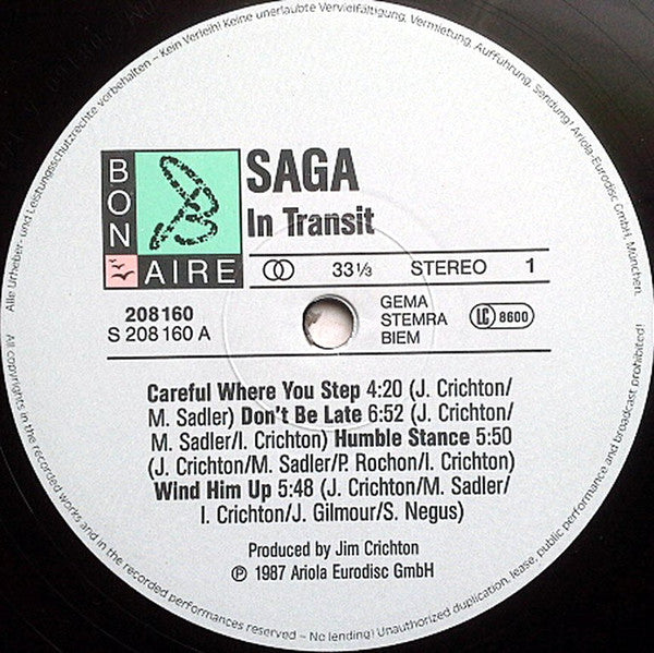 Saga (3) : In Transit (LP, Album, RE)