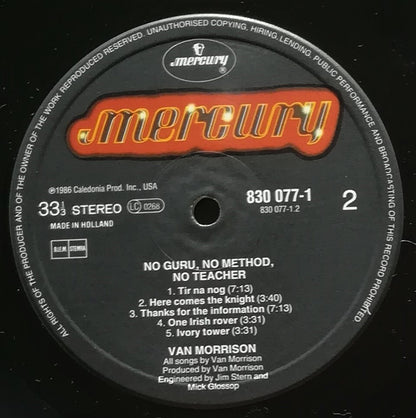 Van Morrison : No Guru, No Method, No Teacher (LP, Album)