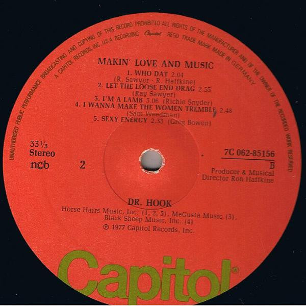 Dr. Hook : Makin' Love And Music (LP, Album)