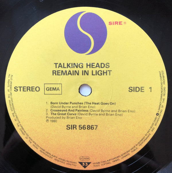 Talking Heads : Remain In Light (LP, Album, RE)