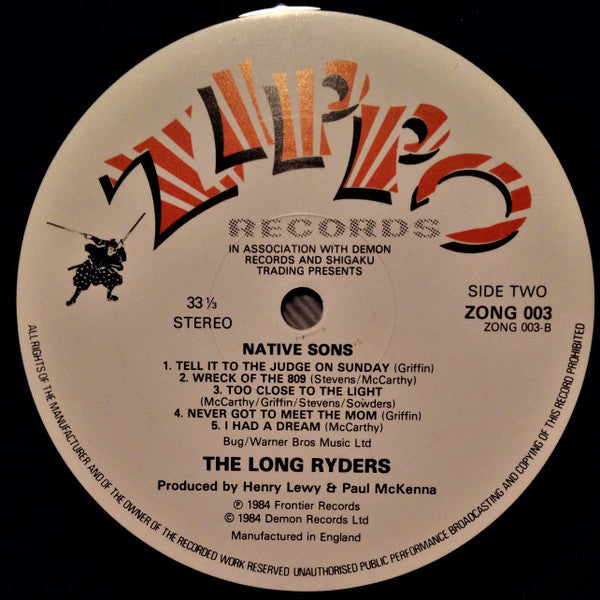 The Long Ryders : Native Sons (LP, Album)