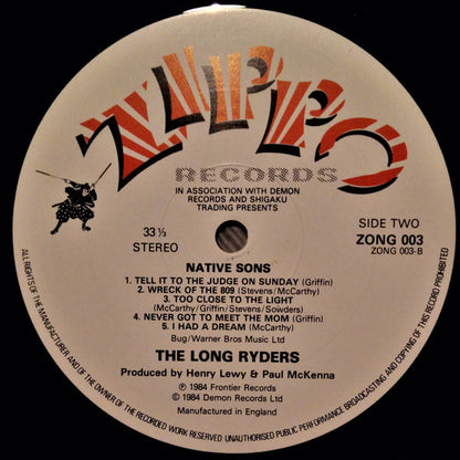 The Long Ryders : Native Sons (LP, Album)