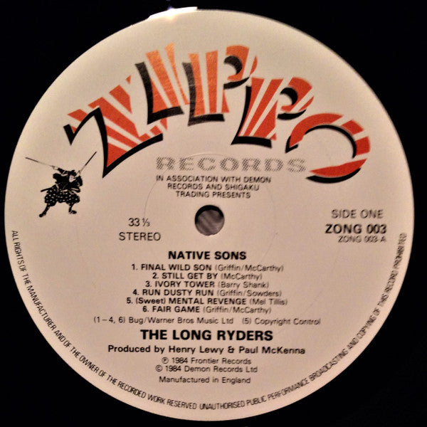 The Long Ryders : Native Sons (LP, Album)