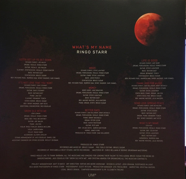 Ringo Starr : What's My Name (LP, Album)