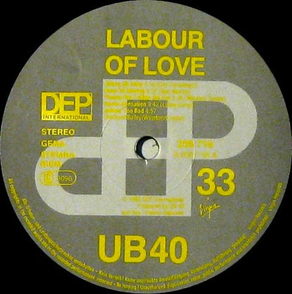 UB40 : Labour Of Love (LP, Album)