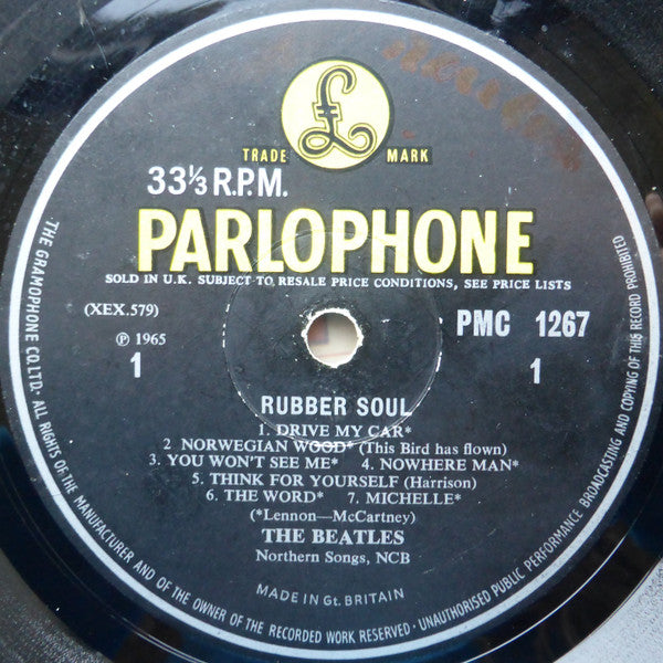The Beatles : Rubber Soul (LP, Album, Mono, 2nd)