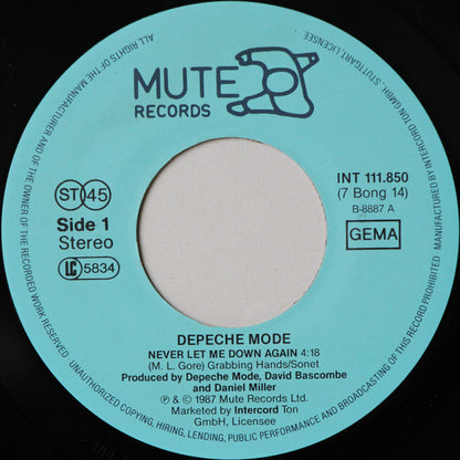 Depeche Mode : Never Let Me Down Again (7", Single)