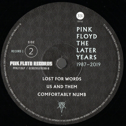 Pink Floyd : The Later Years 1987-2019 (2xLP, Comp, 180)