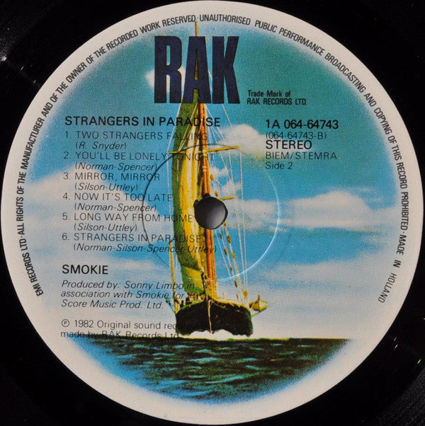 Smokie : Strangers In Paradise (LP, Album)