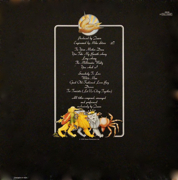 Queen : A Day At The Races (LP, Album, Gat)