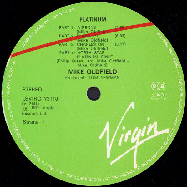 Mike Oldfield : Platinum (LP, Album, RE)