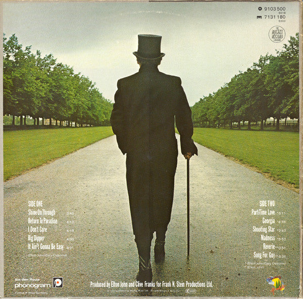 Elton John : A Single Man (LP, Album, Gat)