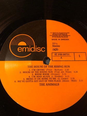 The Animals : House Of The Rising Sun (LP, Comp)