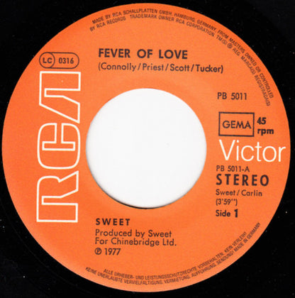 The Sweet : Fever Of Love (7", Single)