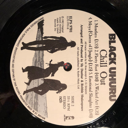 Black Uhuru : Chill Out (LP, Album)