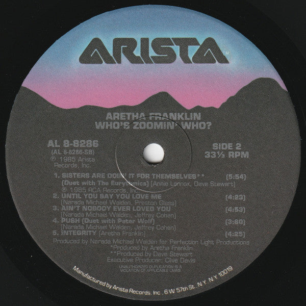 Aretha Franklin : Who's Zoomin' Who? (LP, Album, Ind)