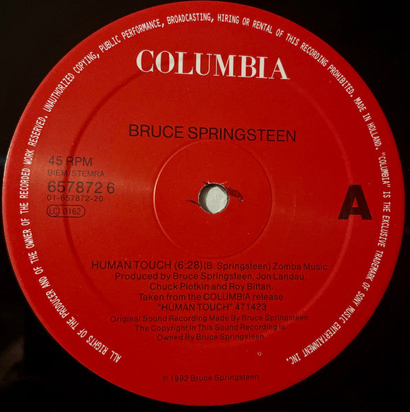 Bruce Springsteen : Human Touch (12", Single)