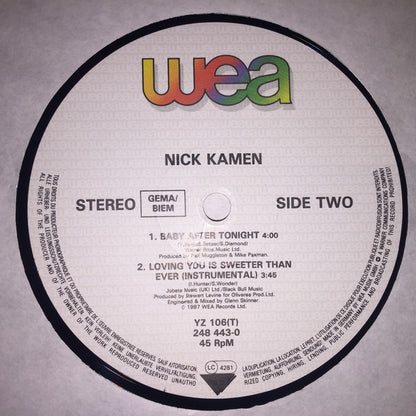 Nick Kamen : Loving You Is Sweeter Than Ever (Extended Dance Mix) (12")
