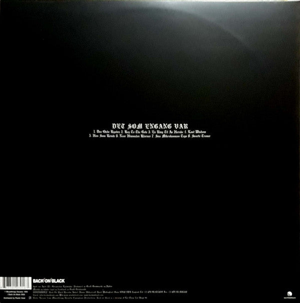 Burzum : Det Som Engang Var (LP, Album, RE, Gat)