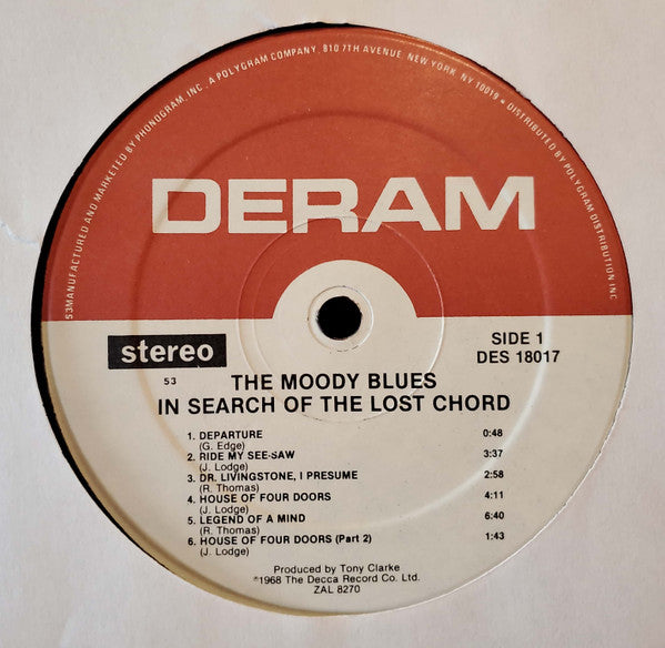 The Moody Blues : In Search Of The Lost Chord (LP, Album, RE, Kee)