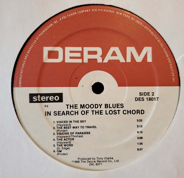 The Moody Blues : In Search Of The Lost Chord (LP, Album, RE, Kee)