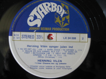 Henning Vilén, Helmer Olesens Kor Og  Helmer Olesens Orkester : Henning Vilén Synger Julen Ind (LP, Album)