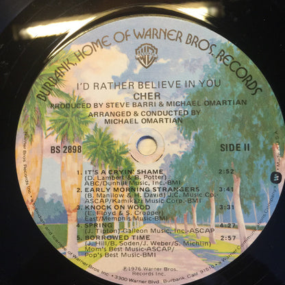 Cher : I'd Rather Believe In You (LP, Album, Los)
