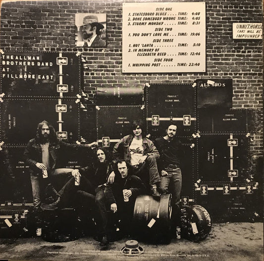 The Allman Brothers Band : The Allman Brothers Band At Fillmore East (2xLP, Album, RE, Pit)