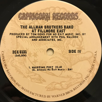 The Allman Brothers Band : The Allman Brothers Band At Fillmore East (2xLP, Album, RE, Pit)