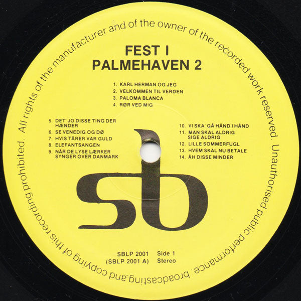 Katy Bødtger, Gustav Winckler Og Svend Lundvigs Orkester : Palmehave Party 2 (LP, Album)