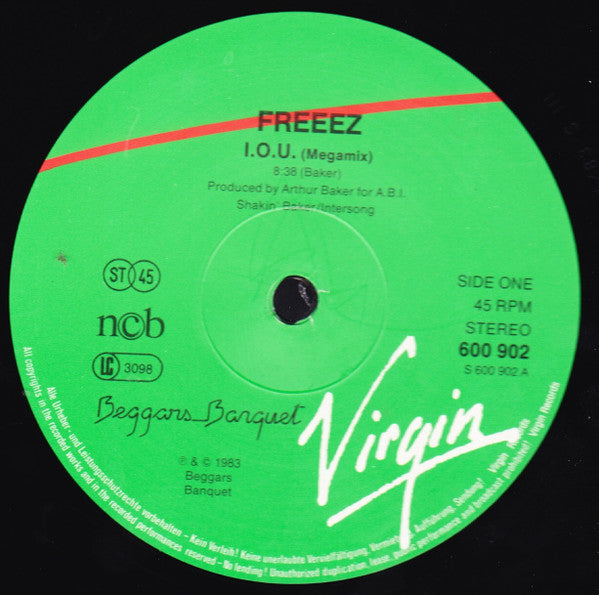Freeez : I.O.U. (Megamix) (12")