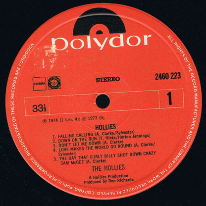 The Hollies : Hollies (LP, Album)