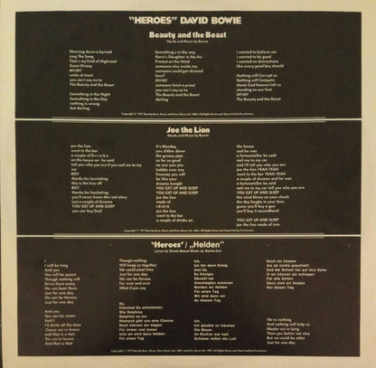 David Bowie : "Heroes" (LP, Album)