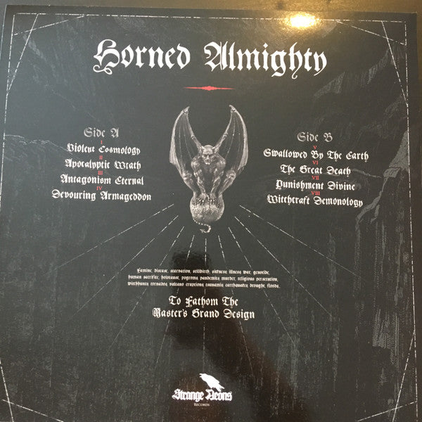 Horned Almighty : To Fathom The Master's Grand Design (LP, Ltd)
