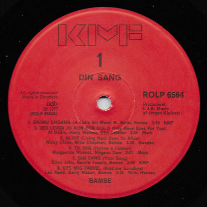Bamse* : Din Sang (LP, Album, Red)
