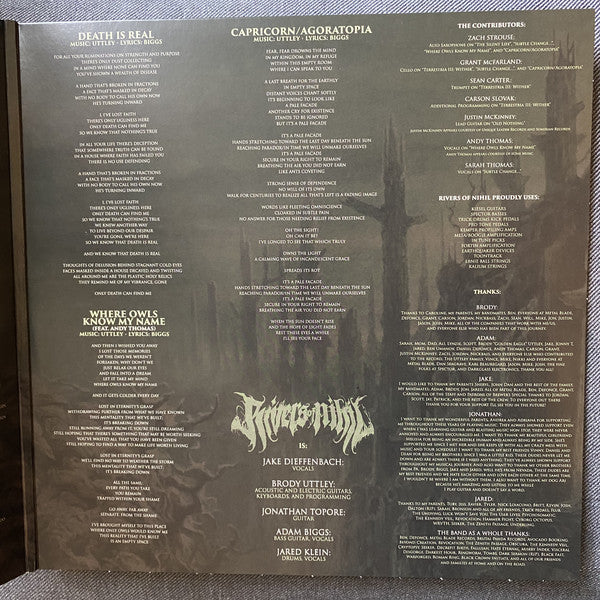 Rivers Of Nihil : Where Owls Know My Name (2xLP, Album)