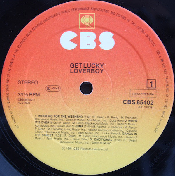 Loverboy : Get Lucky (LP, Album)