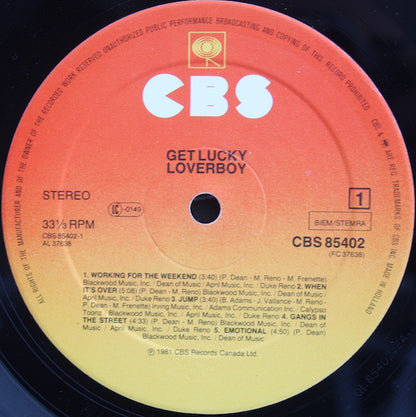 Loverboy : Get Lucky (LP, Album)