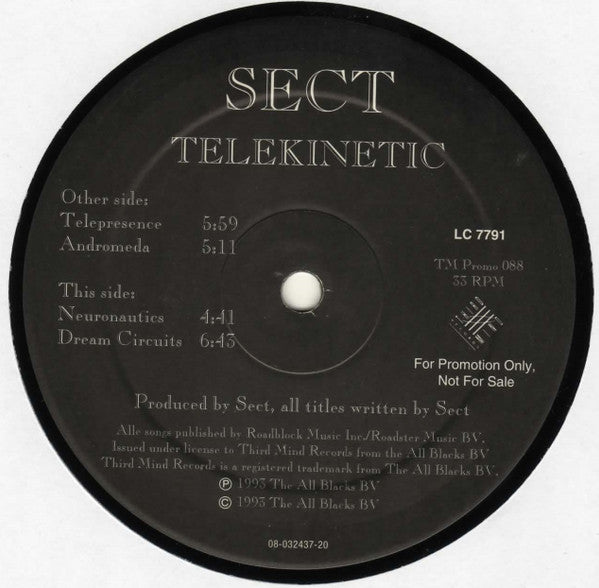 Sect : Telekinetic (12", Promo)