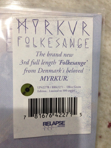 Myrkur (4) : Folkesange (LP, Album, Ltd, Gre)