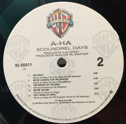 a-ha : Scoundrel Days (LP, Album)