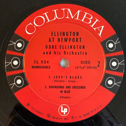 Duke Ellington And His Orchestra : Ellington At Newport (LP, Album, Mono, Bri)