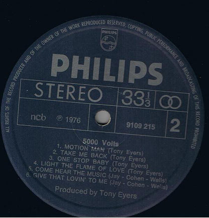 5000 Volts : 5000 Volts (LP, Album)