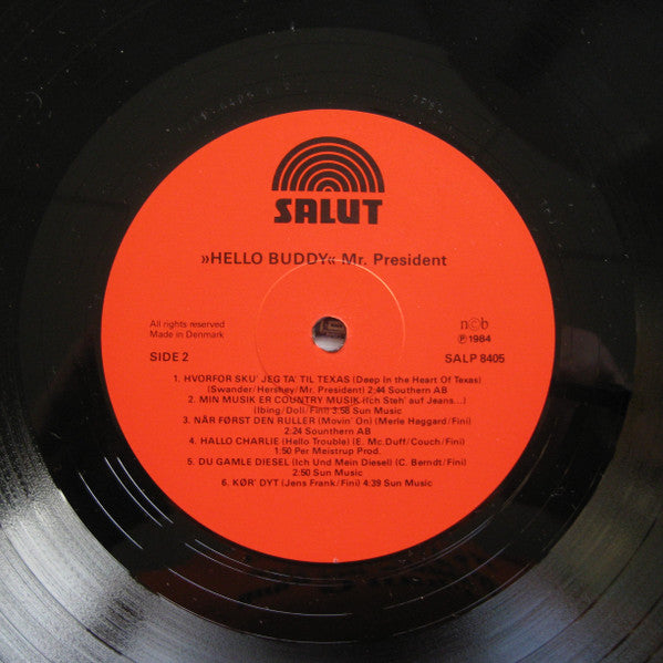 Mr. President (10) : Hello Buddy (LP, Album, Red)