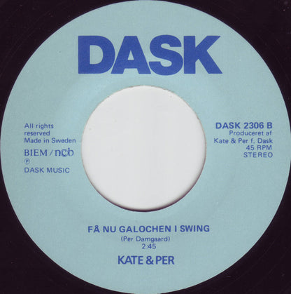Kate & Per : På Med "Dutten", Danmark (7", Single, Lar)